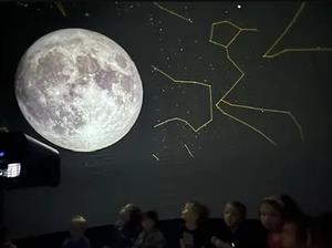 Inside The Digitalized Planetarium Dome