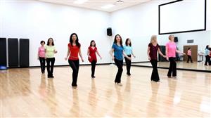 People line dancing together